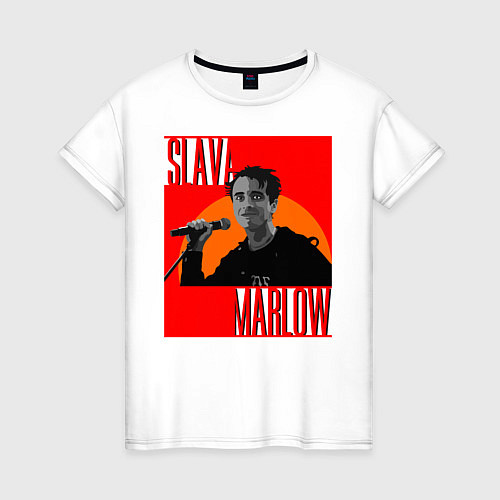 Женская футболка SLAVA MARLOW / Белый – фото 1