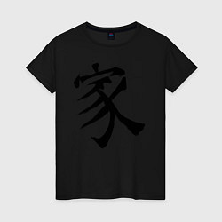 Женская футболка Японский иероглиф Семья