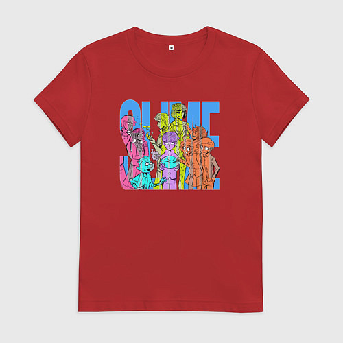 Женская футболка Slime / Красный – фото 1