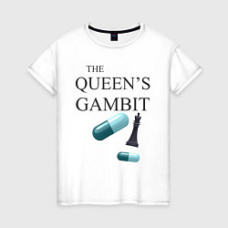 Футболка хлопковая женская The queens gambit, цвет: белый
