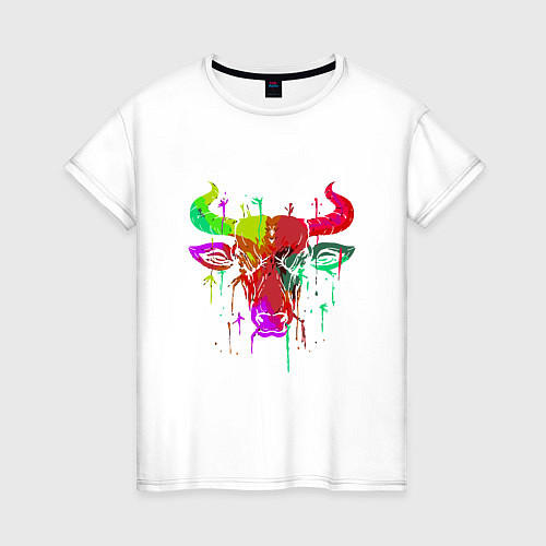 Женская футболка Color Bull / Белый – фото 1