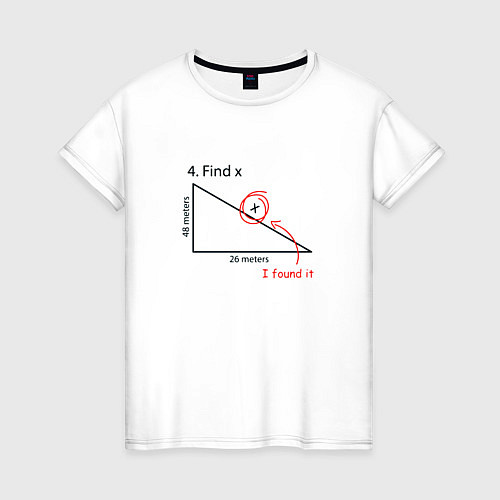 Женская футболка Find X, найдите X / Белый – фото 1