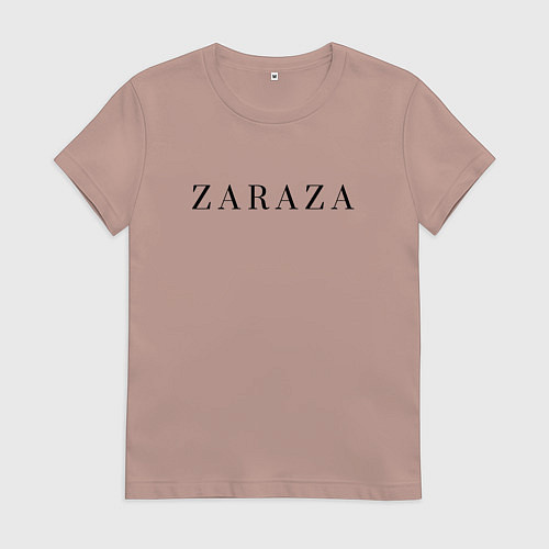 Женская футболка ZARAZA / Пыльно-розовый – фото 1