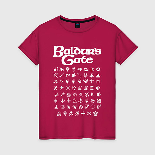 Женская футболка BALDURS GATE / Маджента – фото 1