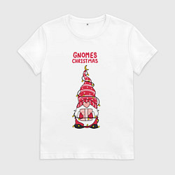 Женская футболка Гном с подарком