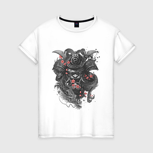 Женская футболка Воин дракона / Белый – фото 1