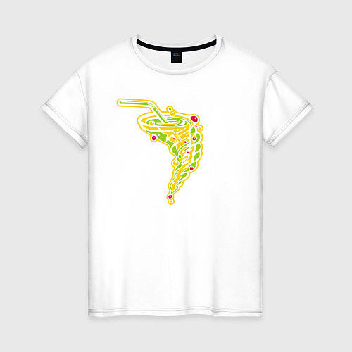 Женская футболка Juicy tornado / Белый – фото 1