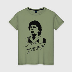 Женская футболка Diego Maradona
