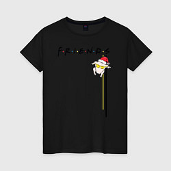 Женская футболка Friends Подарки и снег