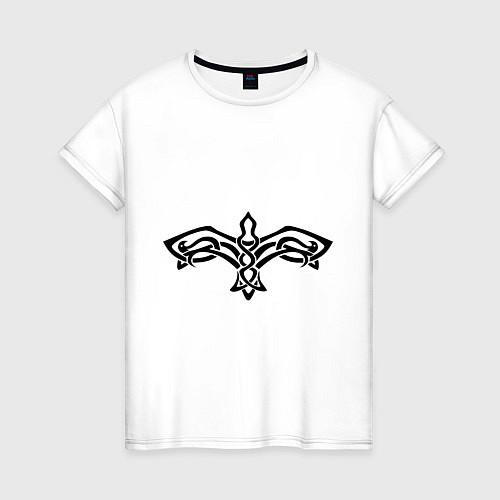 Женская футболка Кельтский Сокол / Белый – фото 1