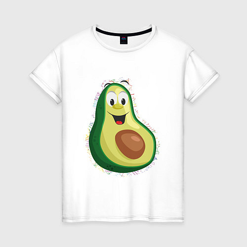 Женская футболка Авокадо тм AntiPsychoVirus / Белый – фото 1