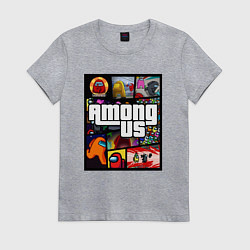 Женская футболка AMONG US GTA