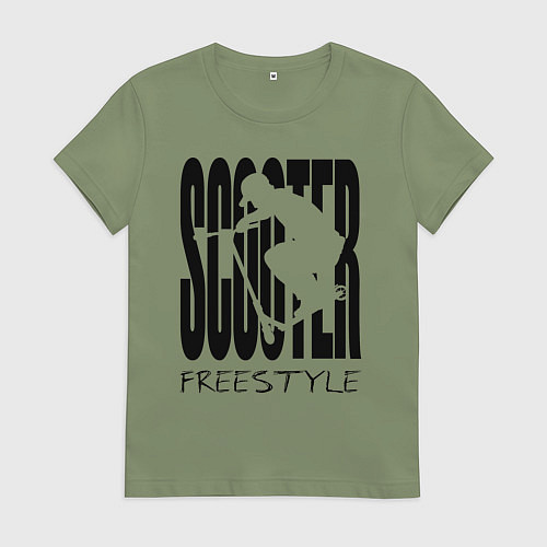 Женская футболка Самокатер на стиле / Авокадо – фото 1