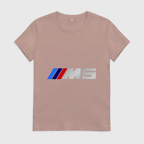 Женская футболка BMW M5 / Пыльно-розовый – фото 1