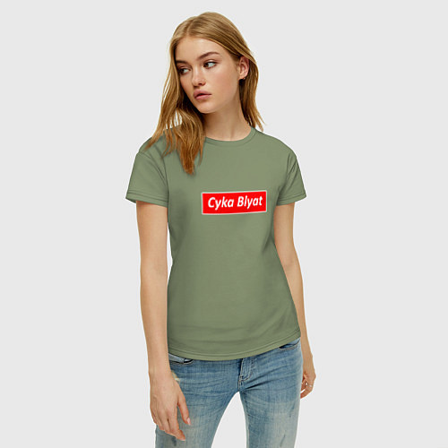 Женская футболка CS:GO Cyka Blyat / Авокадо – фото 3