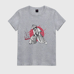 Женская футболка Катана Самурая