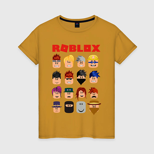 Женская футболка ROBLOX / Горчичный – фото 1