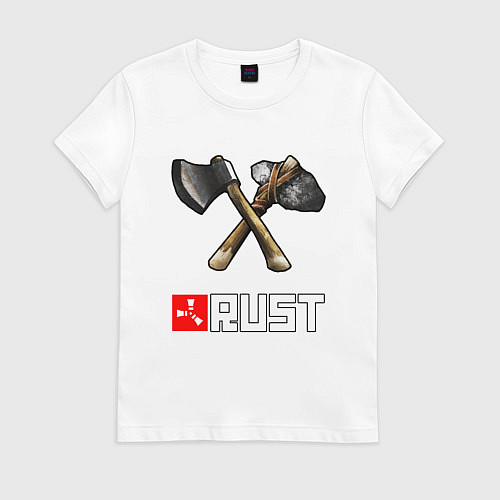 Женская футболка RUST / Белый – фото 1