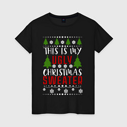 Женская футболка My ugly christmas sweater