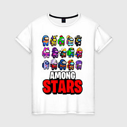 Женская футболка AMONG US X BRAWL STARS