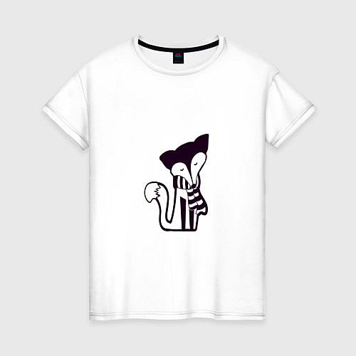 Женская футболка Лисица / Белый – фото 1