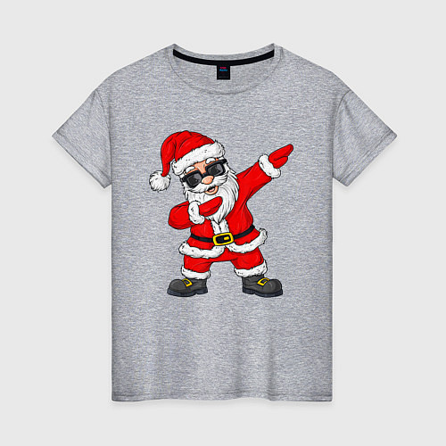 Женская футболка Dabing Santa / Меланж – фото 1