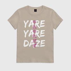 Женская футболка YARE YARE DAZE