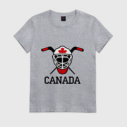 Футболка хлопковая женская Canada: Hot Ice, цвет: меланж