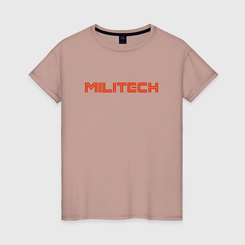 Женская футболка Militech / Пыльно-розовый – фото 1