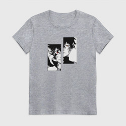 Женская футболка Черный клевер