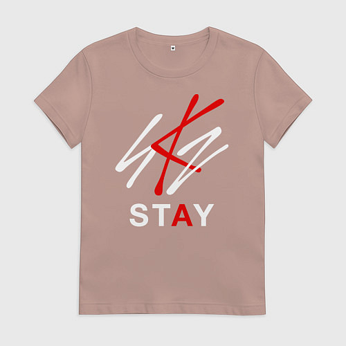 Женская футболка STRAY KIDS / Пыльно-розовый – фото 1