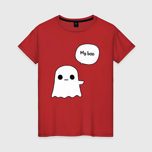 Женская футболка My boo / Красный – фото 1