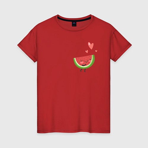 Женская футболка Арбуз / Красный – фото 1