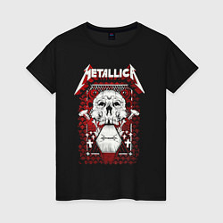 Женская футболка Metallica art 01