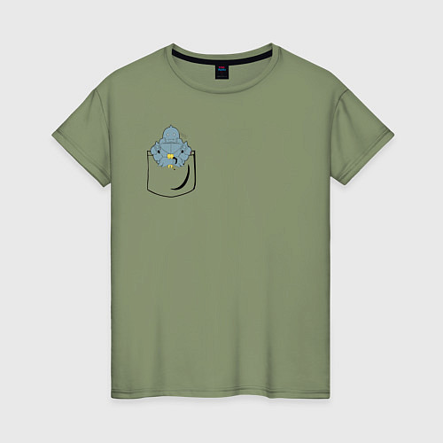 Женская футболка Стальной Алхимик / Авокадо – фото 1
