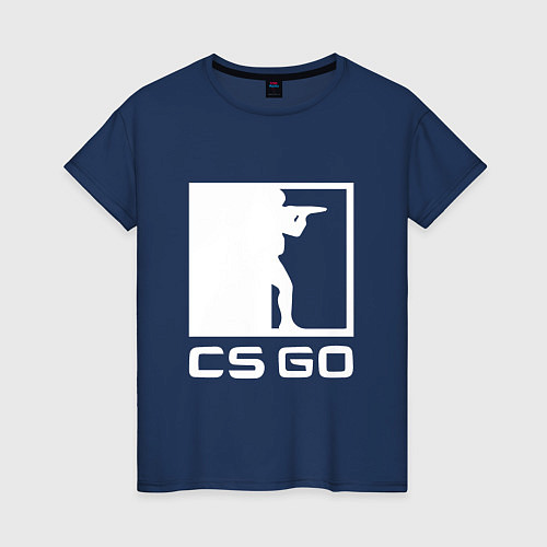 Женская футболка CS GO / Тёмно-синий – фото 1