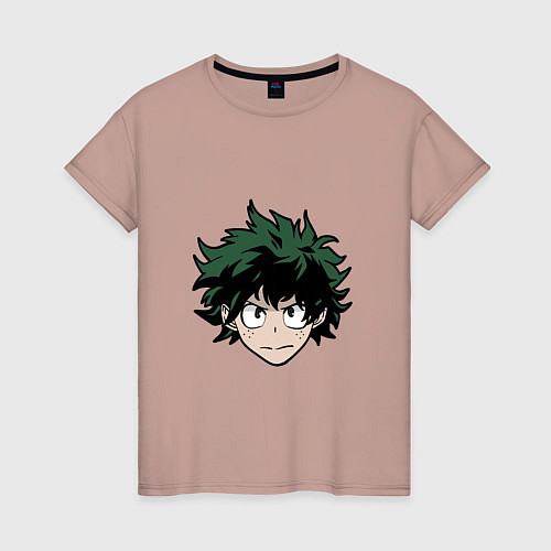 Женская футболка Izuku Midoriya / Пыльно-розовый – фото 1