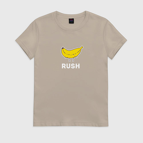 Женская футболка RUSH BANANA / Миндальный – фото 1