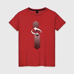 Футболка хлопковая женская Counter Strike, цвет: красный