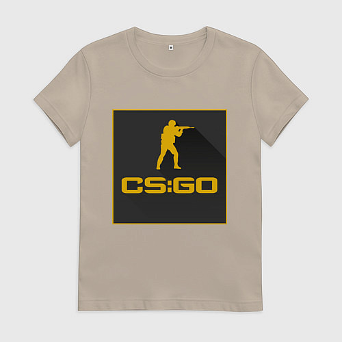 Женская футболка CS GO Z / Миндальный – фото 1