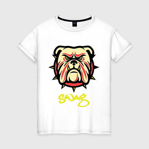 Женская футболка Bulldog SWAG / Белый – фото 1