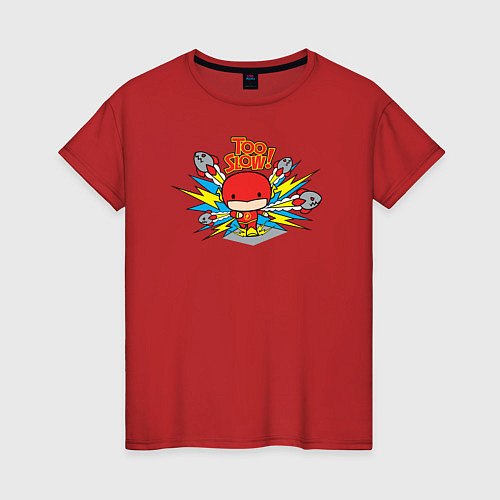 Женская футболка Too Slow / Красный – фото 1
