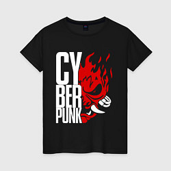 Женская футболка Cyberpunk 2077 Белый панк