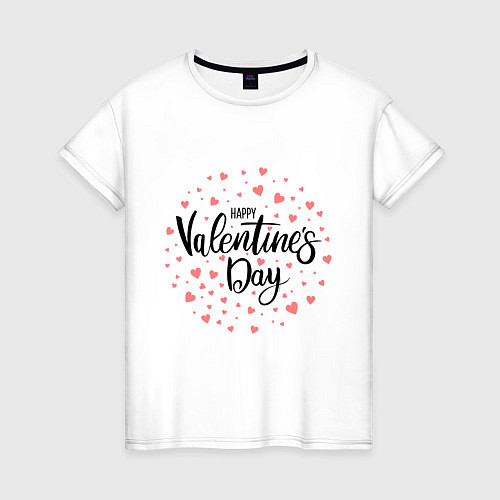 Женская футболка Valentines Day / Белый – фото 1