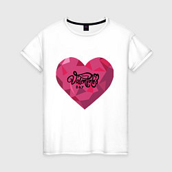 Женская футболка Серце