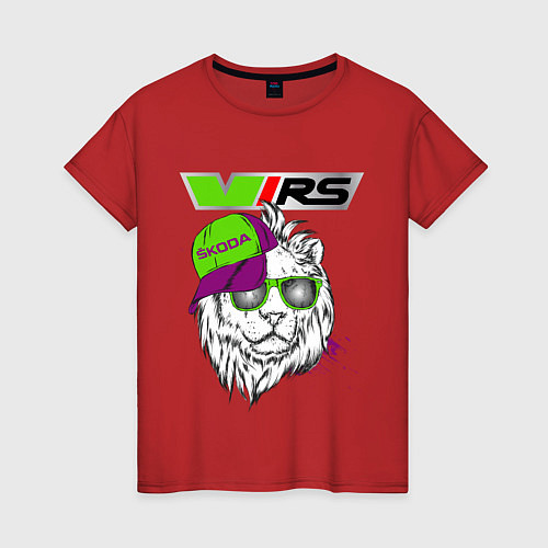 Женская футболка Skoda RS Шкода РС Z / Красный – фото 1