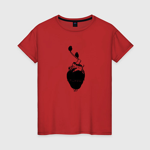 Женская футболка Сердце природы / Красный – фото 1