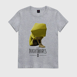 Футболка хлопковая женская Little Nightmares, цвет: меланж