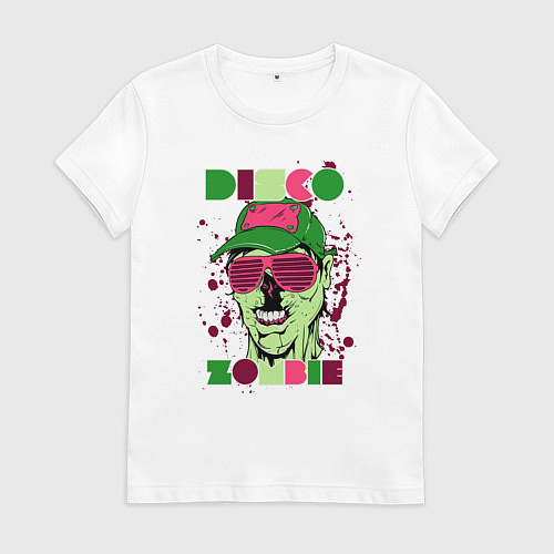 Женская футболка Зомби Диско / Белый – фото 1