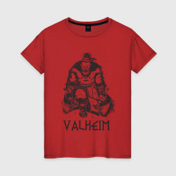 Женская футболка Valheim Викинг Берсерк